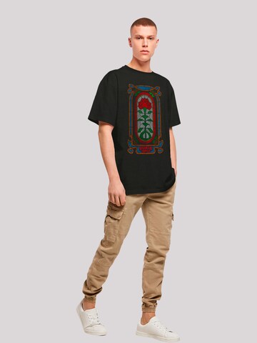 T-Shirt 'Stranger Things Rose Window Netflix TV Series' F4NT4STIC en noir