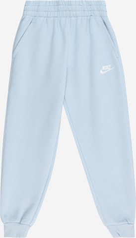 Pantalon 'Club Fleece' Nike Sportswear en bleu : devant