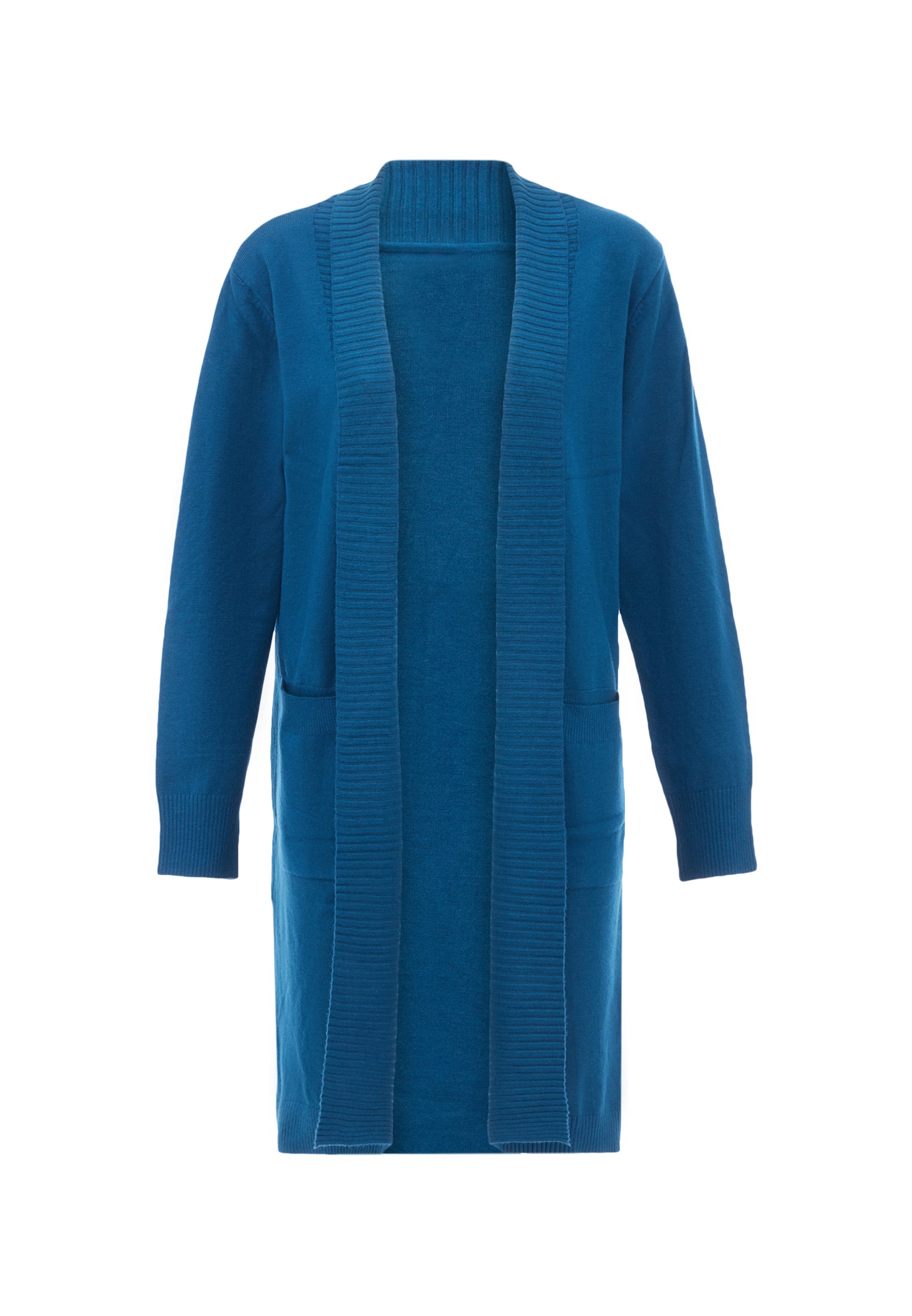 dulcey Gebreid vest in Blauw: voorkant