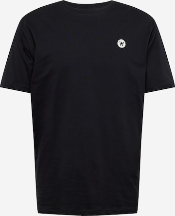 WOOD WOOD T-shirt 'Ace' i svart: framsida