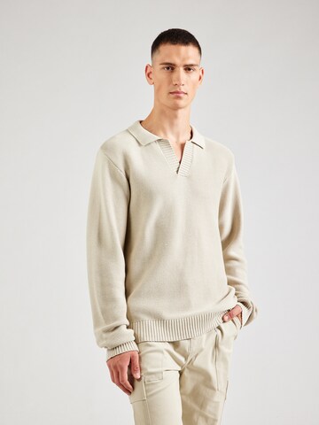 ABOUT YOU x Kevin Trapp Pullover 'Maxim' in Beige: Vorderseite