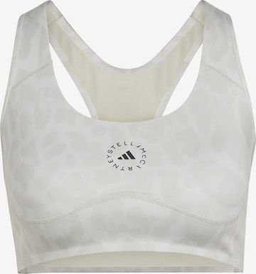 ADIDAS BY STELLA MCCARTNEY Bustier Sport-BH 'PrimeLiftImpact' in Weiß: Vorderseite