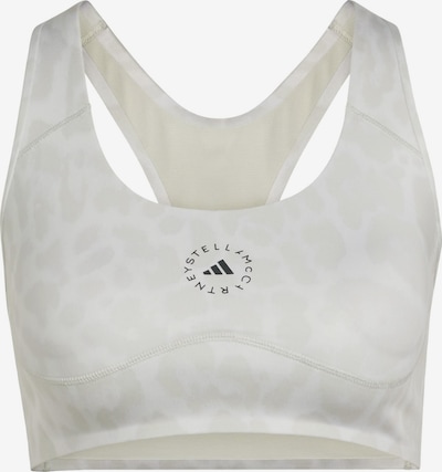 ADIDAS BY STELLA MCCARTNEY Sport-BH 'PrimeLiftImpact' in M in hellgrau / schwarz / weiß, Produktansicht