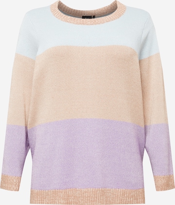 Zizzi Sweater 'FIA' in Mixed colors: front