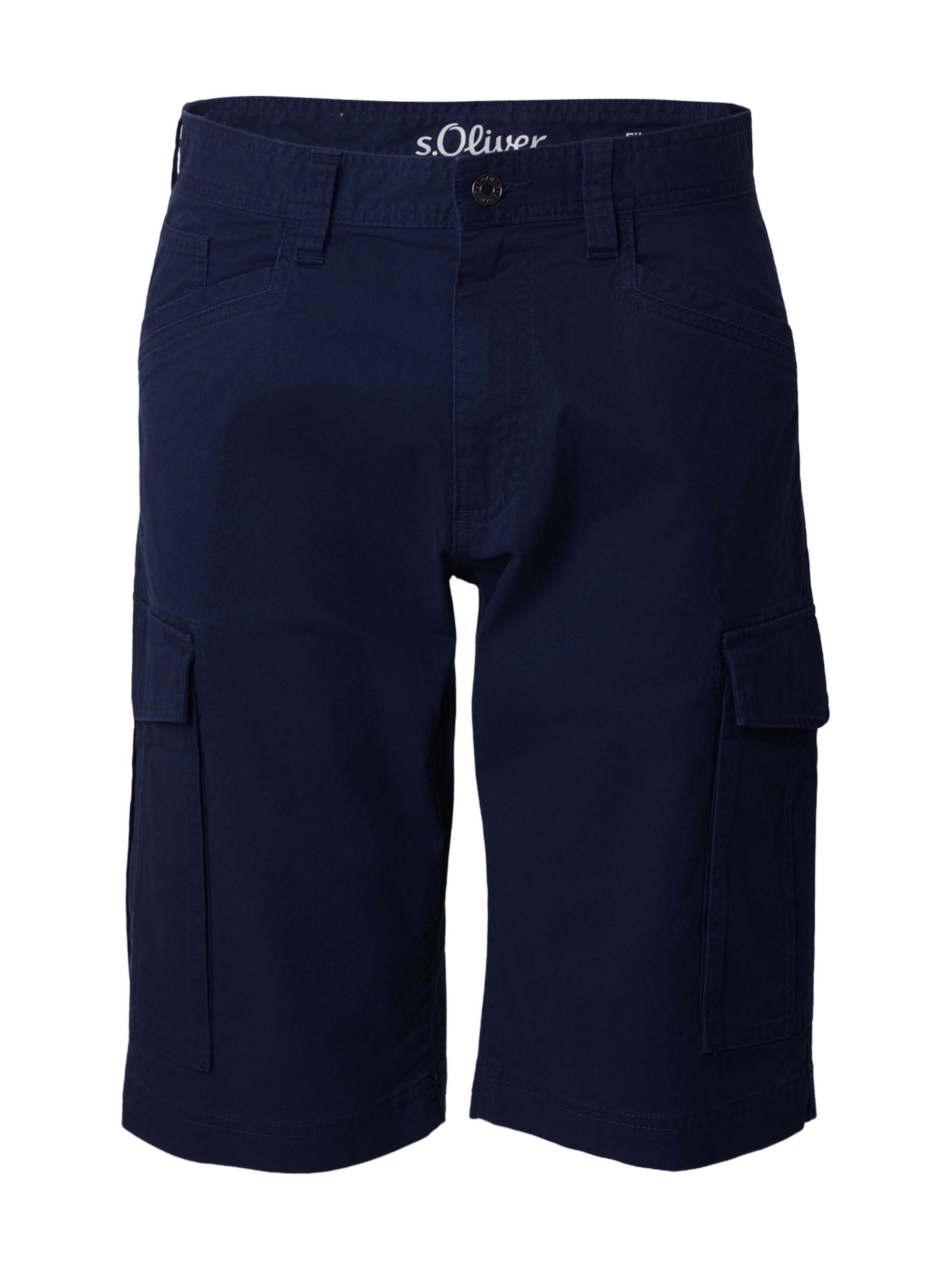 s.Oliver - regular Pantalón cargo 'File' en azul: frente