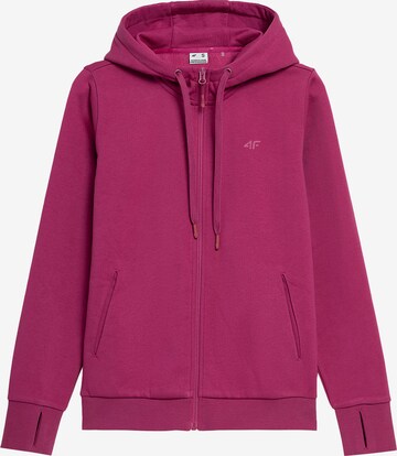 Veste de survêtement 4F en rose : devant