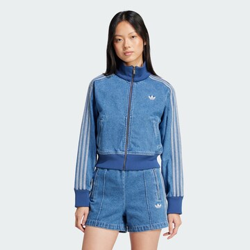 Veste de survêtement ADIDAS ORIGINALS en bleu : devant