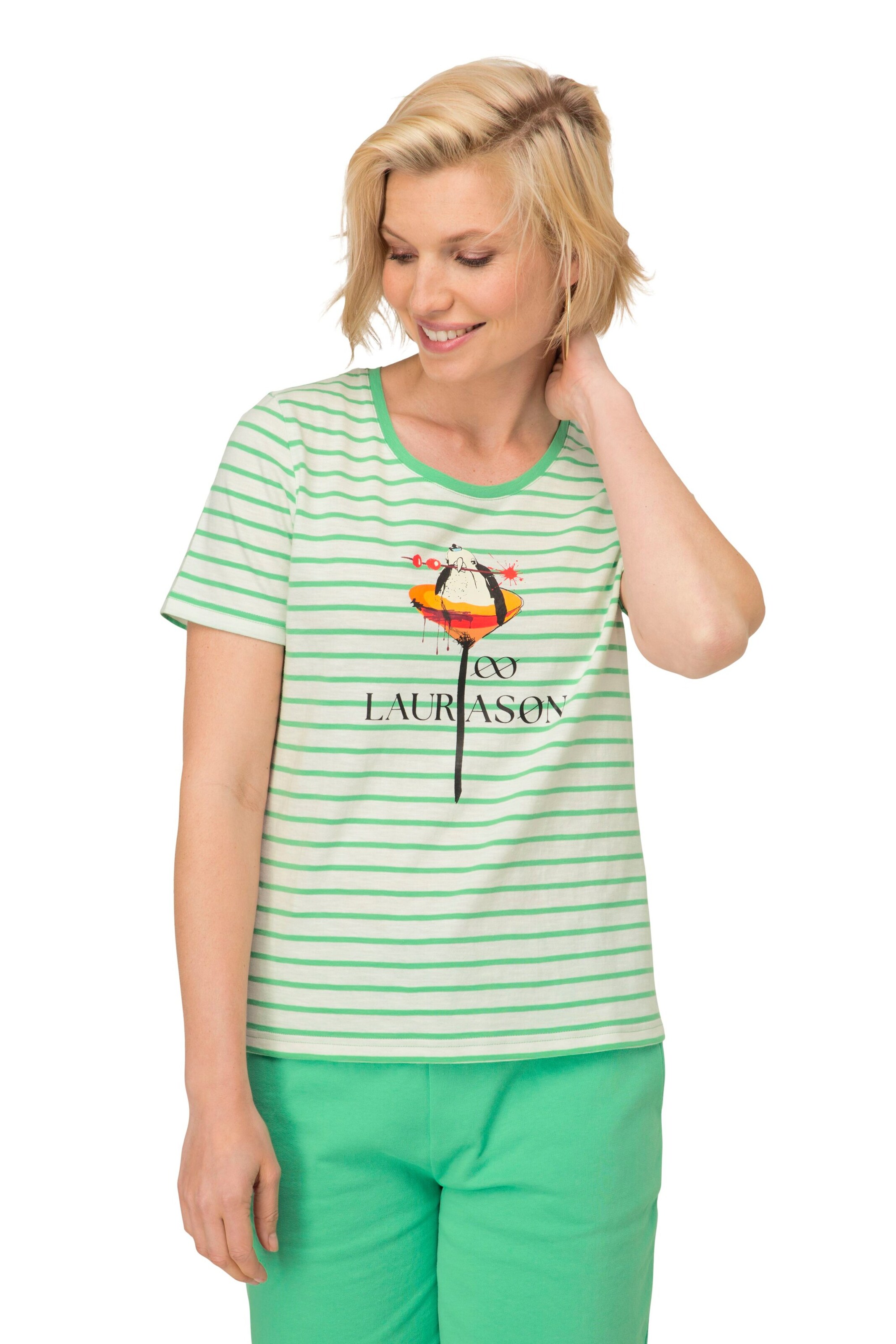 LAURASØN Shirt in Green: front