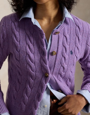 Polo Ralph Lauren Πλεκτή ζακέτα σε λιλά