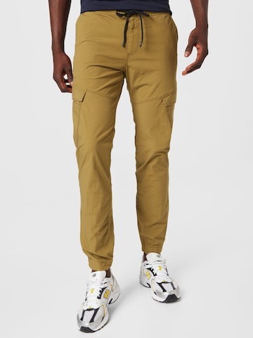 TOM TAILOR DENIM Tapered Hose in Grün: predná strana