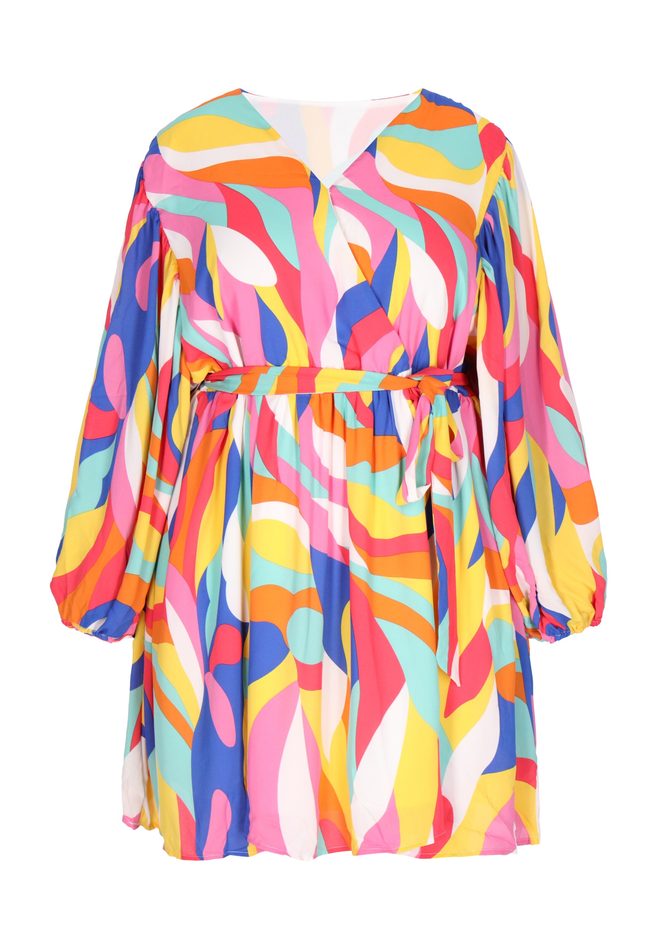 Robe ebeeza en mélange de couleurs : devant