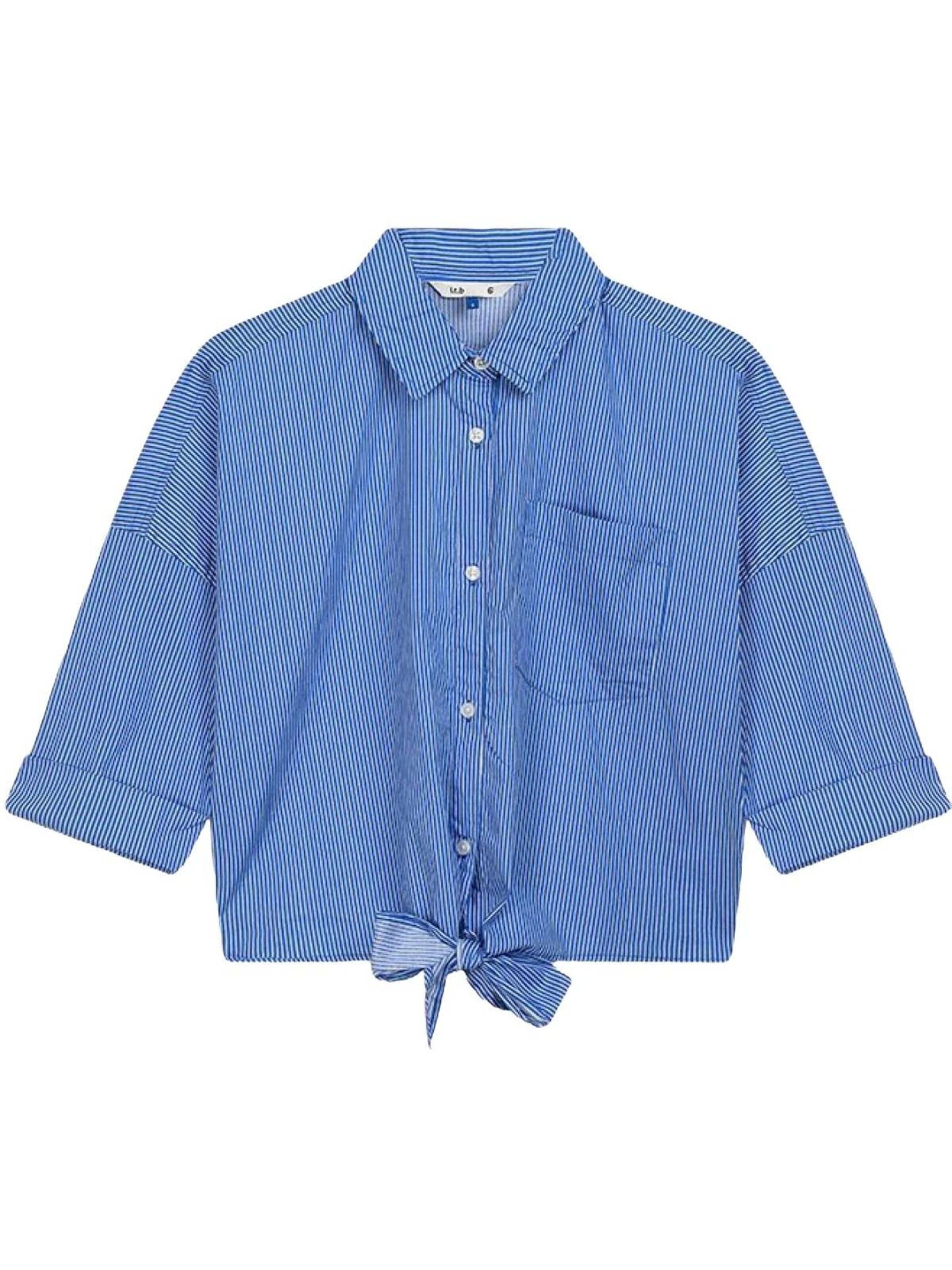 Maglietta 'Cropped Striped Shirt' di LTB Jeans in blu