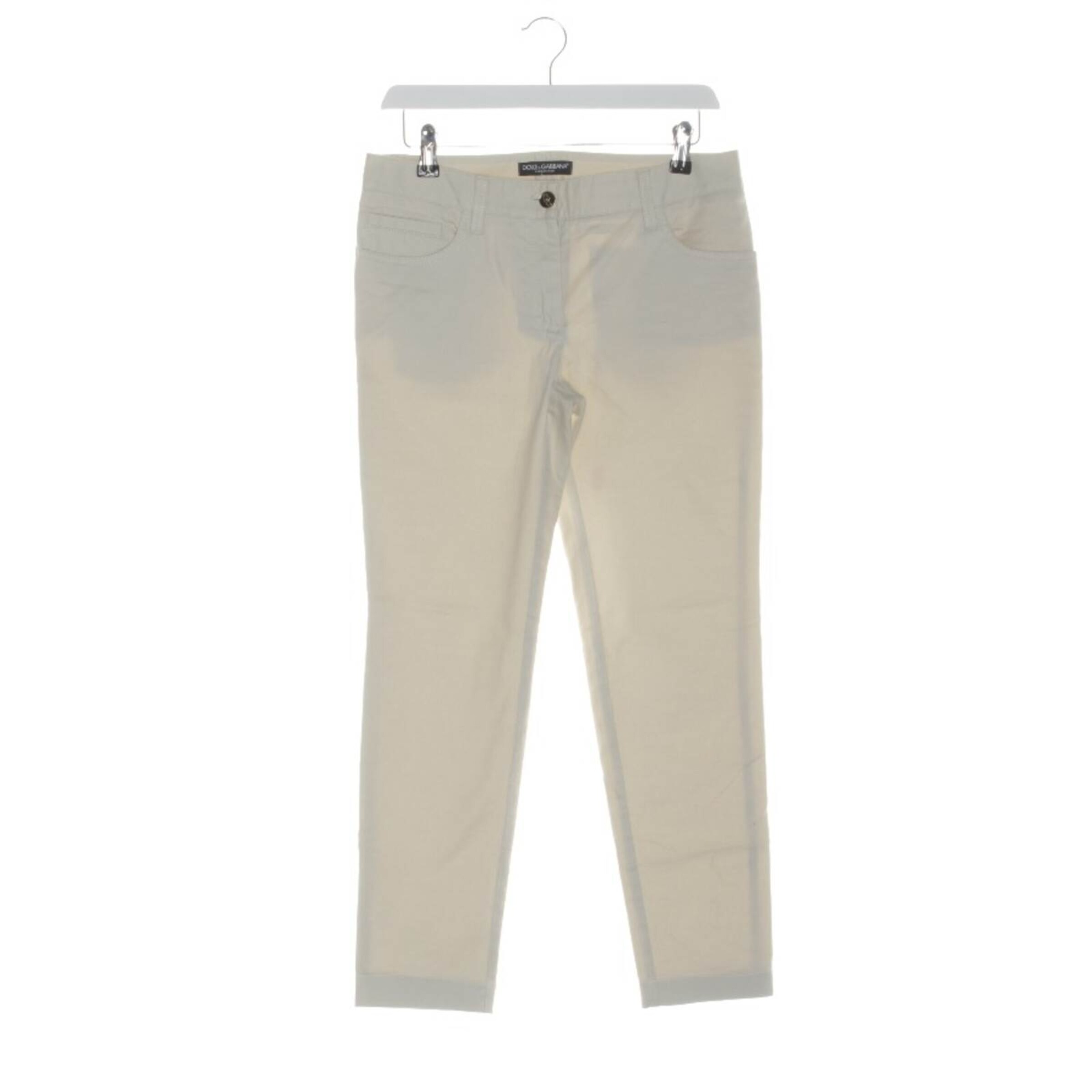 DOLCE & GABBANA Pants in XS in White: front