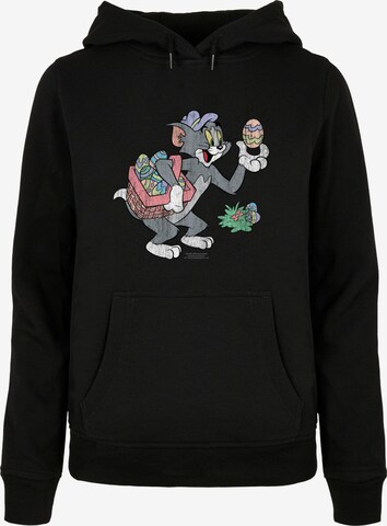 Sweat-shirt 'Tom and Jerry - Tom Egg Hunt' ABSOLUTE CULT en noir : devant
