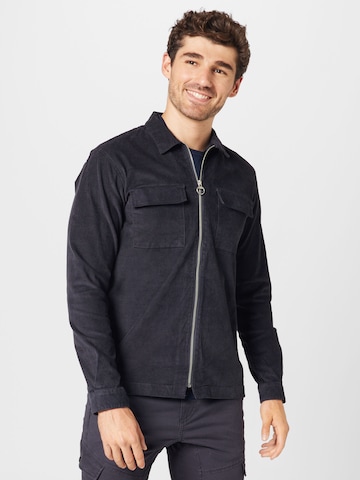TOM TAILOR DENIM - Comfort Fit Camisa em cinzento: frente