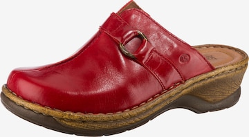 JOSEF SEIBEL Clogs 'Catalonia 57' in Red: front