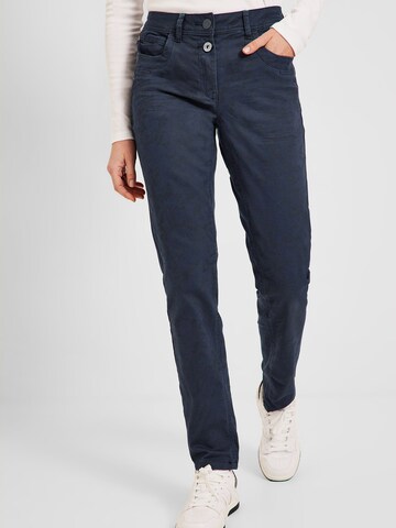 CECIL Loose fit Pants 'Scarlett' in Blue: front