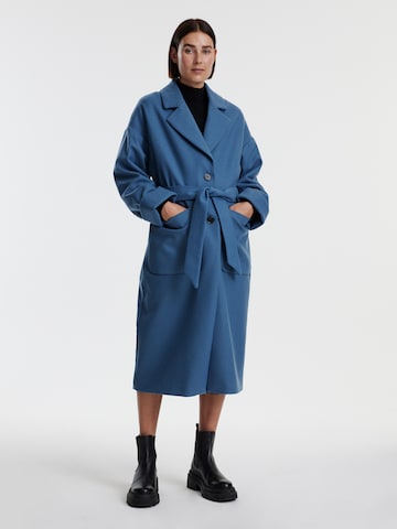 Manteau mi-saison 'Santo' EDITED en bleu : devant