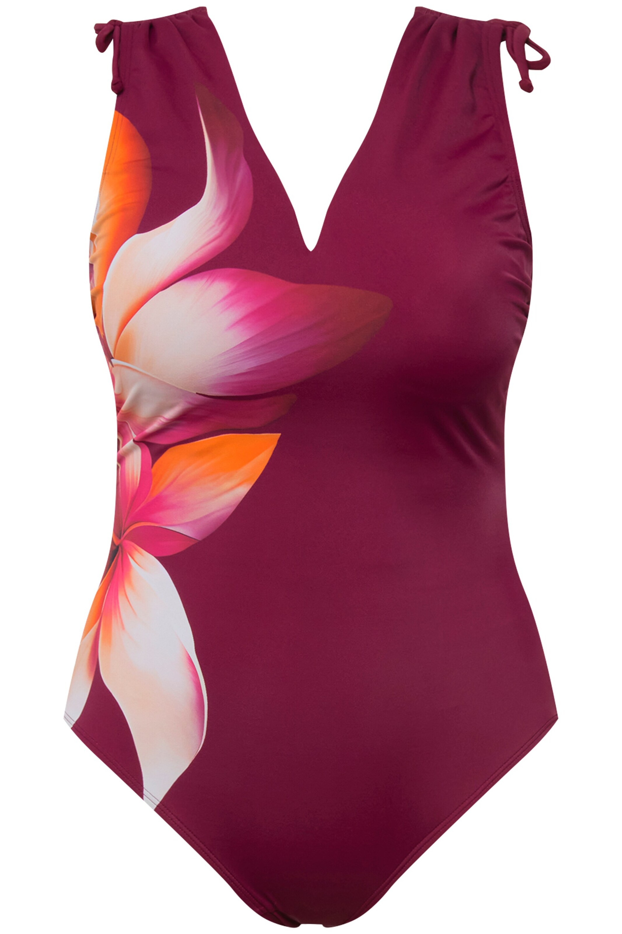 Maillot de bain Ulla Popken en rouge : devant