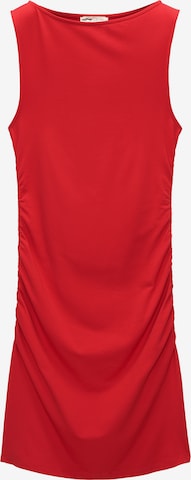 Pull&Bear Jurk in Rood: voorkant