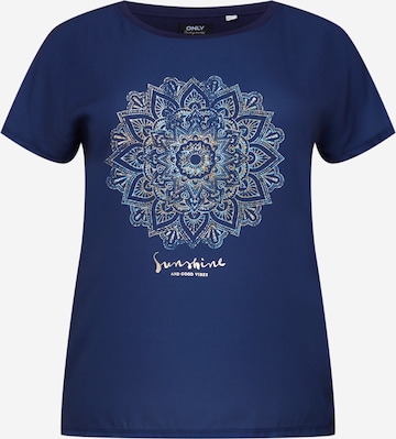 ONLY Curve - Camiseta 'ARIA' en azul: frente