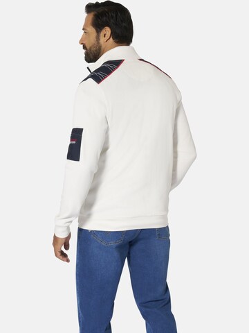 Jan Vanderstorm Zip-Up Hoodie 'Atli' in White