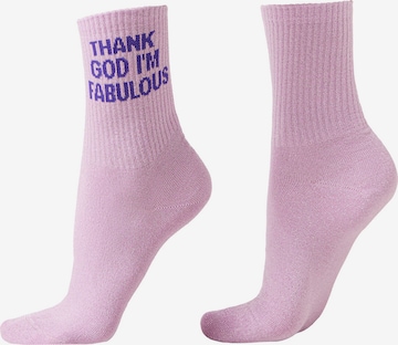 CALZEDONIA Socks in Pink: front