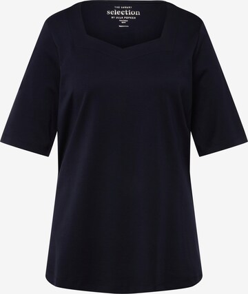 T-shirt Ulla Popken en noir : devant