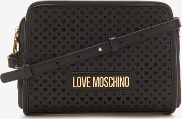 Love Moschino Crossbody Bag in Black: front