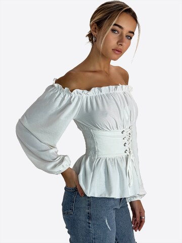 Elara Bluse in Weiß