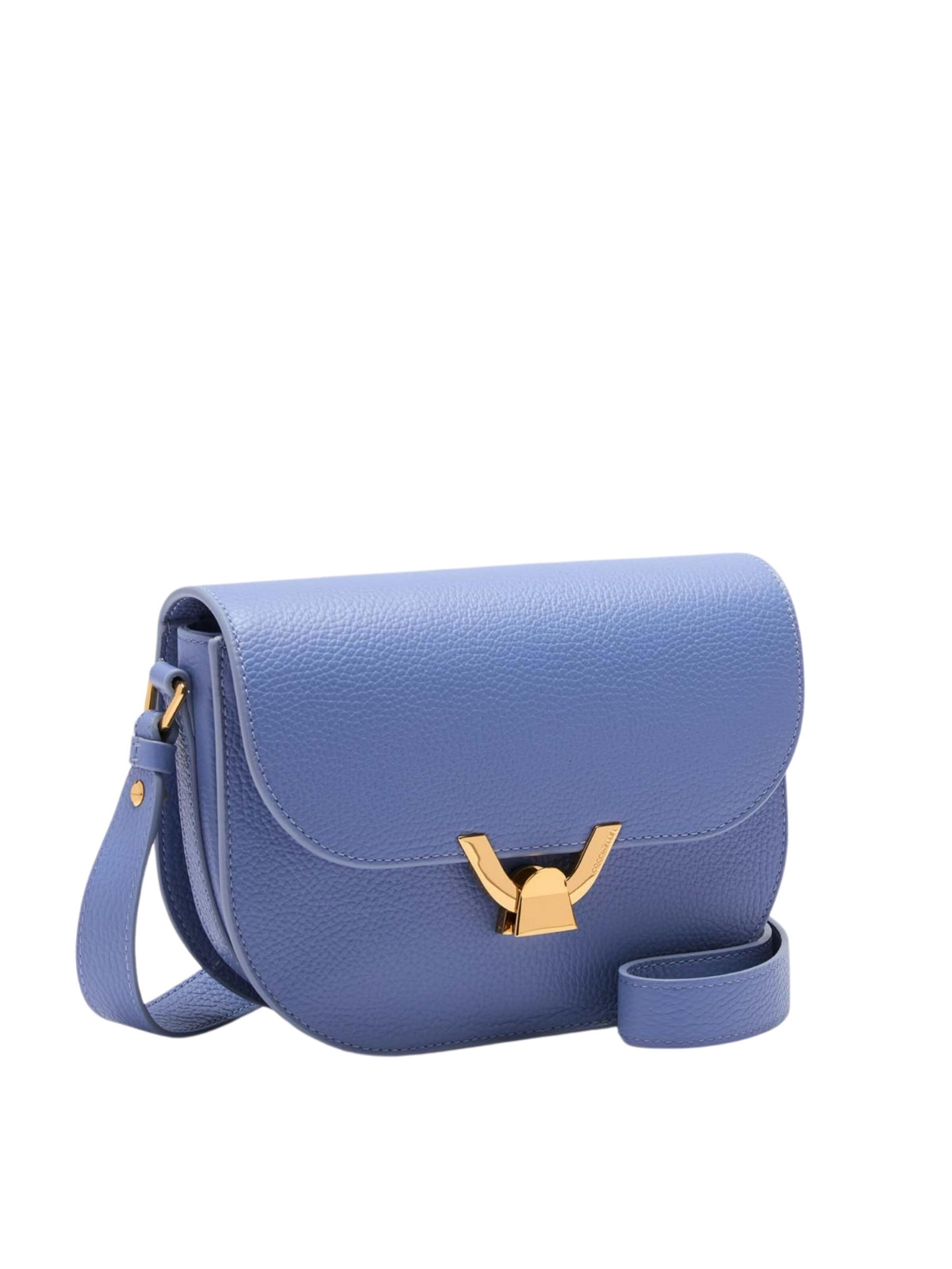 Coccinelle Schultertasche 'COCCINELLE'‌‌‌‌ in Blau: Vorderseite