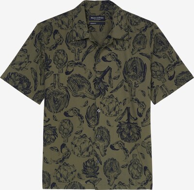 Marc O'Polo Overhemd in de kleur Olijfgroen / Zwart, Productweergave
