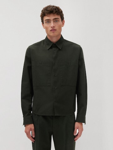 Coupe regular Chemise Studio Seidensticker en vert : devant