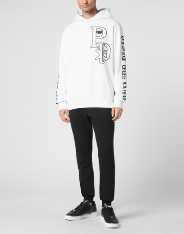 Philipp Plein Sweatshirt 'Gothic Plein' in Weiß