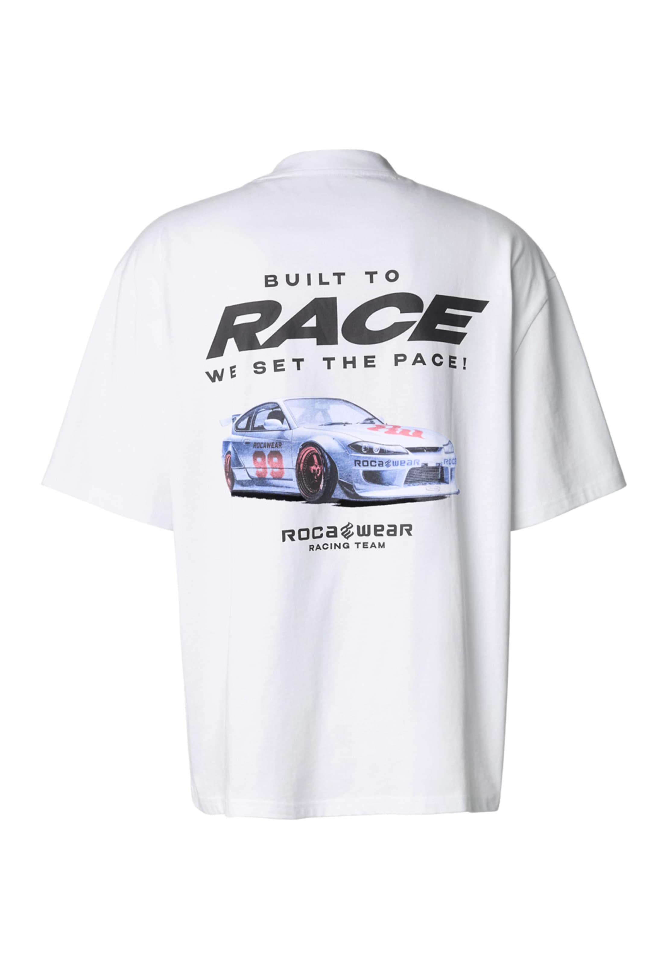 T-Shirt 'Matteo Racing' ROCAWEAR en blanc