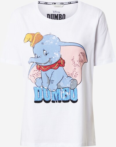 Frogbox Тениска 'Dumbo' в светлосиньо / оранжево / бледорозово / червено / бяло, Преглед на продукта