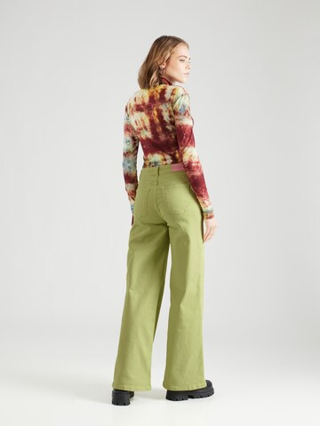 Wide leg Jeans 'Thea' de la Fabienne Chapot pe verde