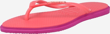 rožinė HAVAIANAS Šlepetės per pirštą 'SLIM POINT': priekis