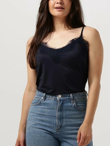 Coster Copenhagen - Top ' ROSIE ' en azul: frente