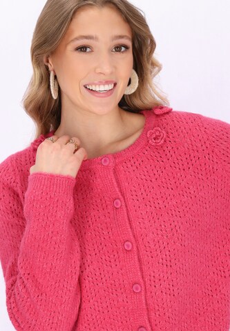 IZIA - Casaco de malha em rosa