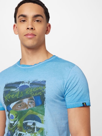 A Fish named Fred T-Shirt in Blau