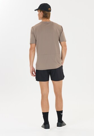 Virtus T-Shirt 'Califo' in Braun