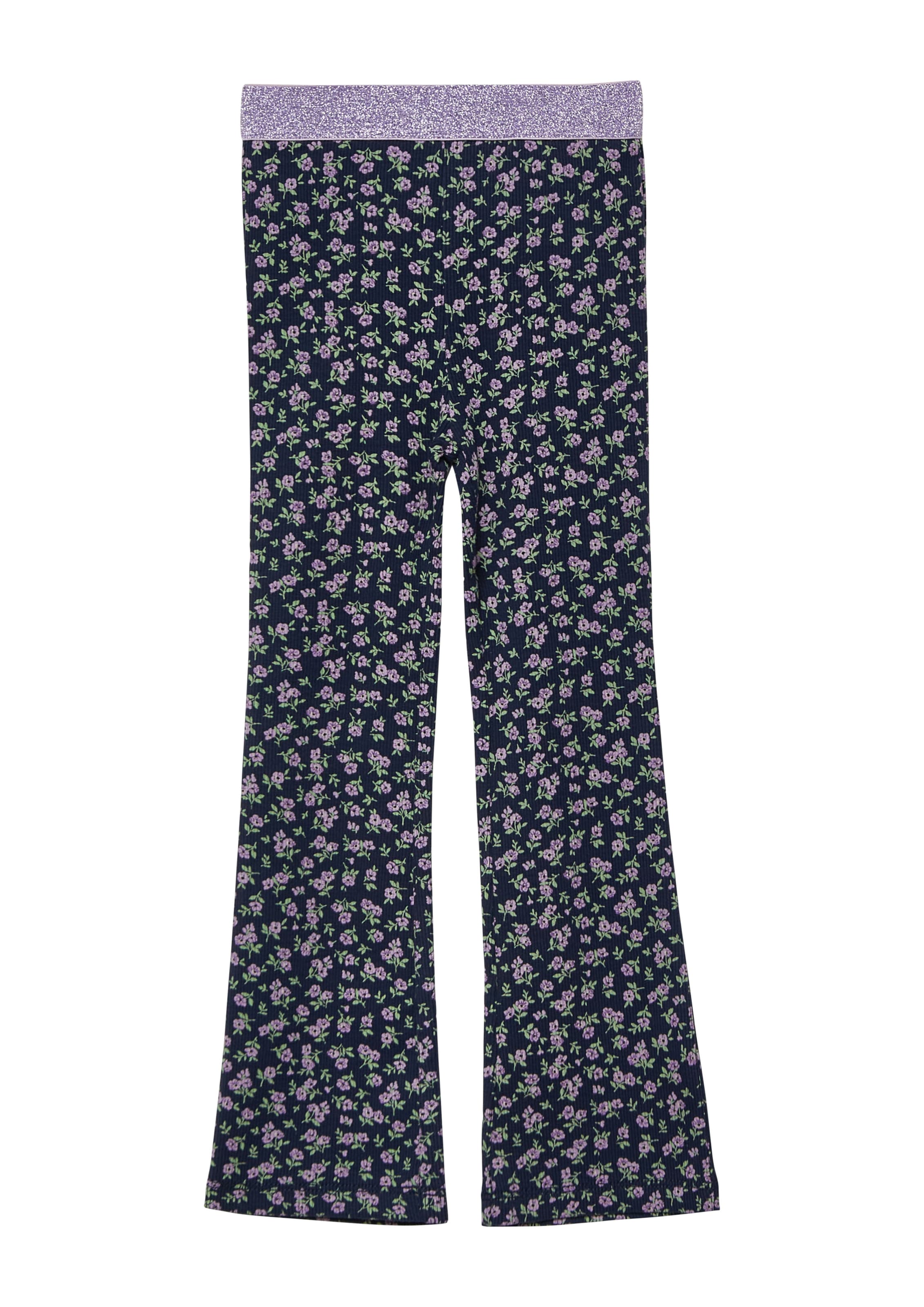 s.Oliver Flared Leggings in Blue: front