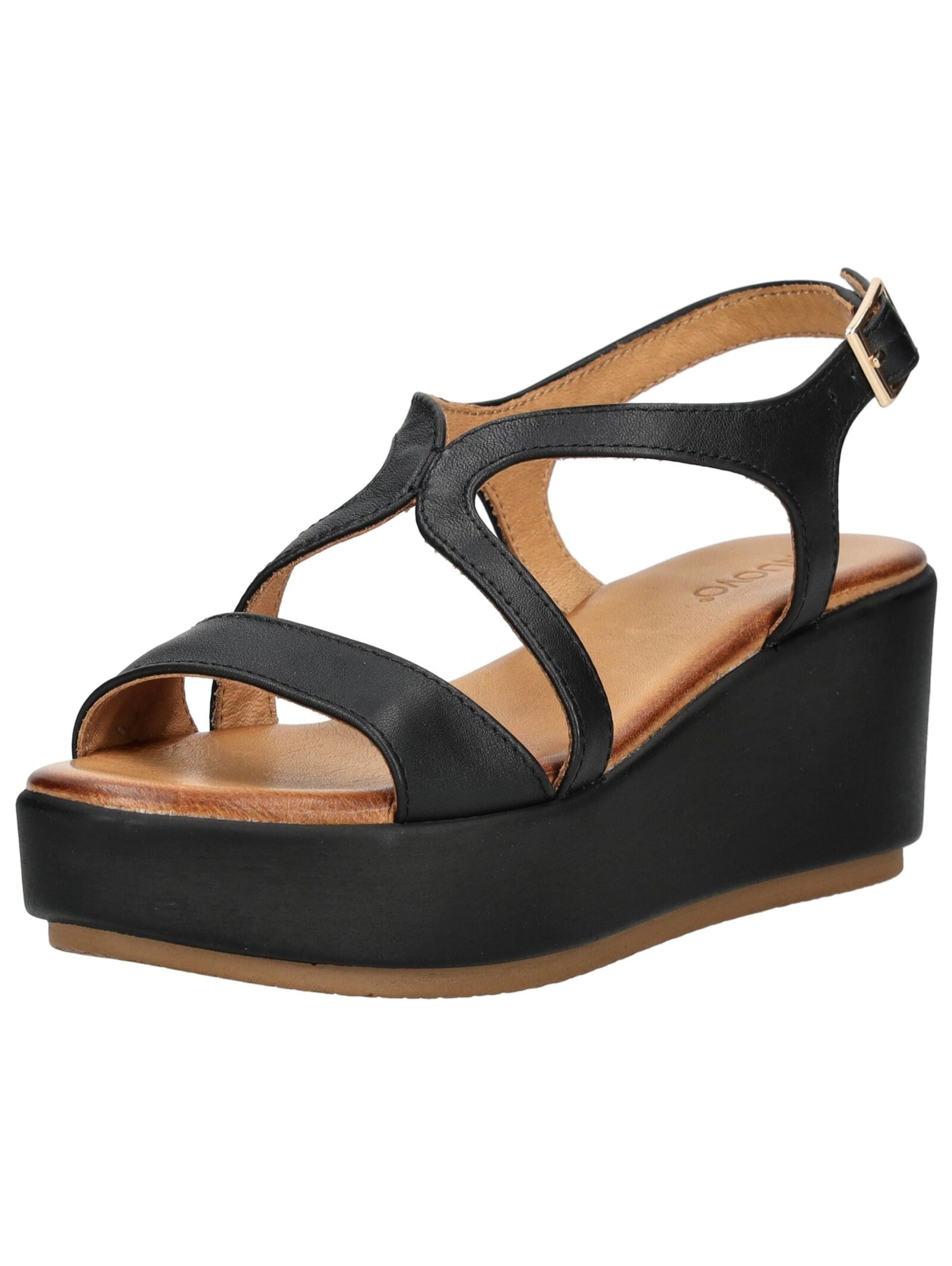 Sandalo di INUOVO in nero: frontale