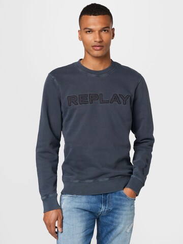 REPLAY Sweatshirt in Blau: Vorderseite