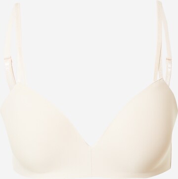 Invisible Soutien-gorge 'Seductive Comfort' Calvin Klein Underwear en beige : devant