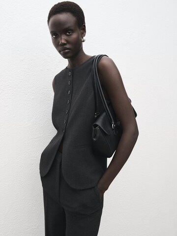 Gilet de costume 'DAISY' MANGO en gris : devant