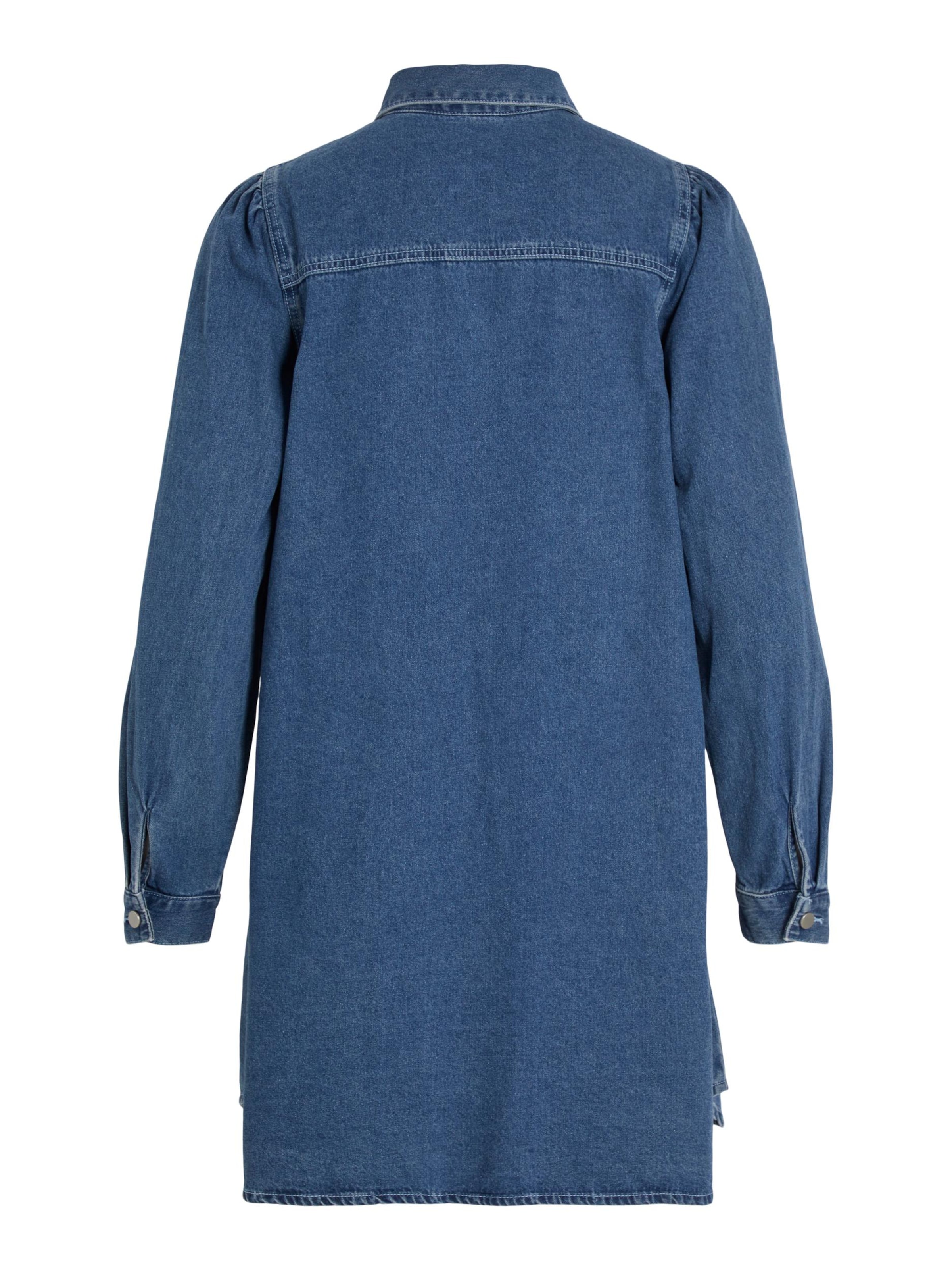 VILA Sukienka koszulowa 'POLINA' w kolorze niebieski