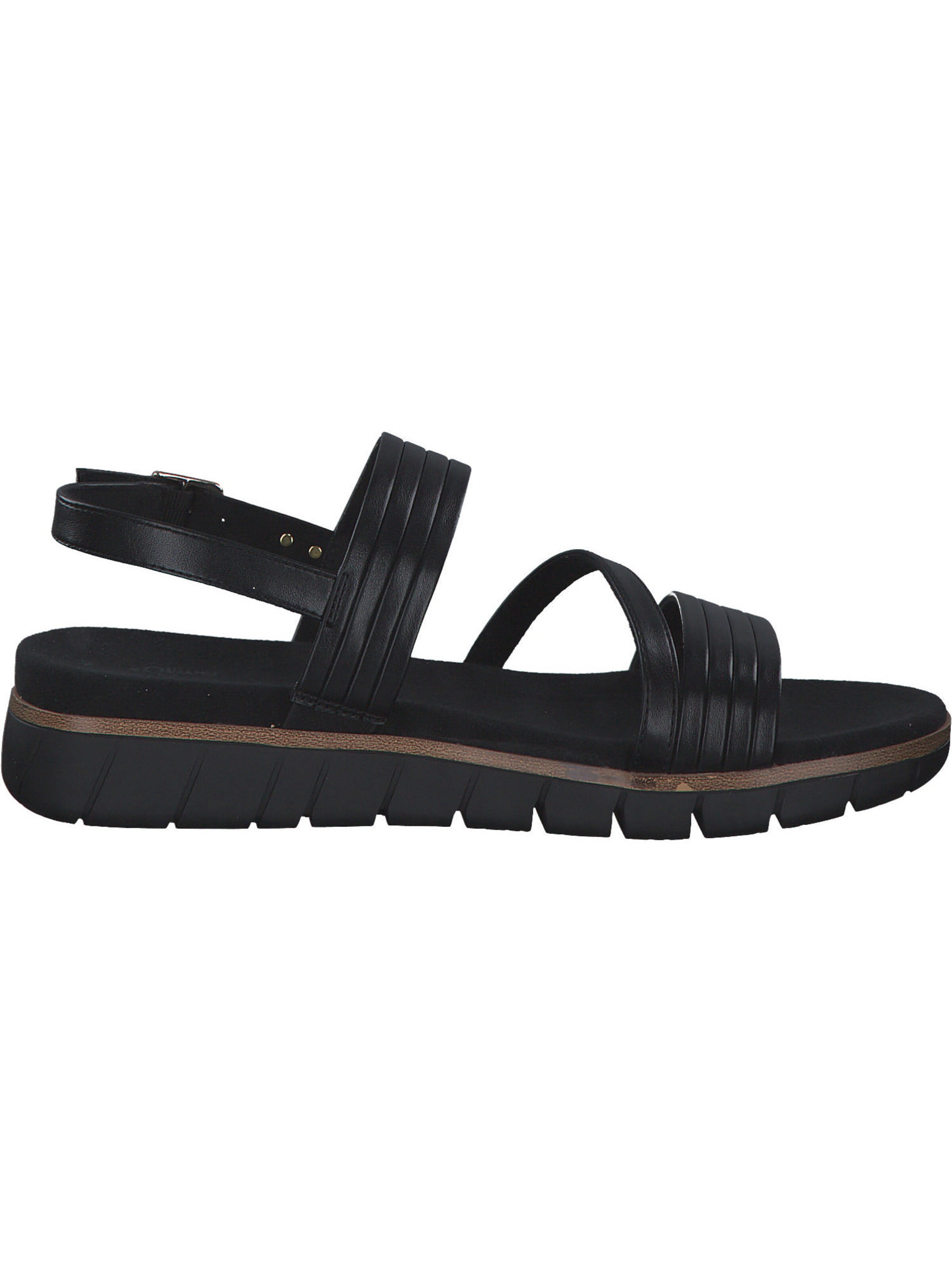 s.Oliver Sandalen met riem in Zwart