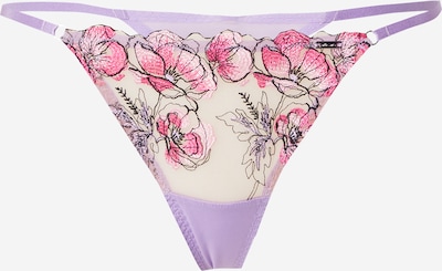 Lindex String 'Aida' en lilas / rose / rose / noir, Vue avec produit